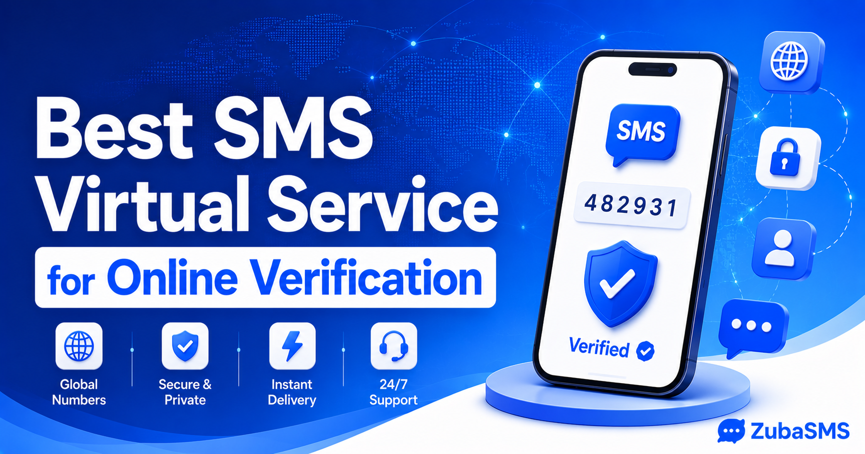 Best SMS Virtual service for online verification featuring secure virtual phone numbers, instant OTP delivery, and reliable SMS verification.
