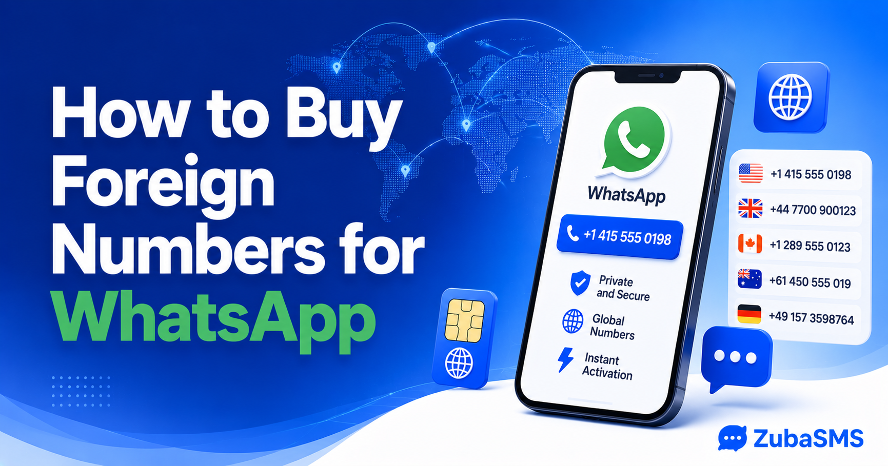 Guide explaining how to buy Foreign Numbers For WhatsApp with secure virtual phone numbers, instant OTP delivery, and reliable WhatsApp verification.