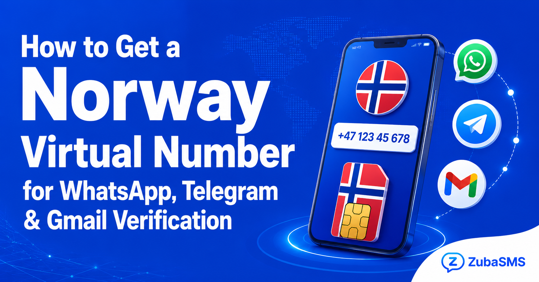 Norway virtual number for WhatsApp, Telegram, and Gmail verification with secure SMS verification, virtual phone numbers, and instant OTP delivery.