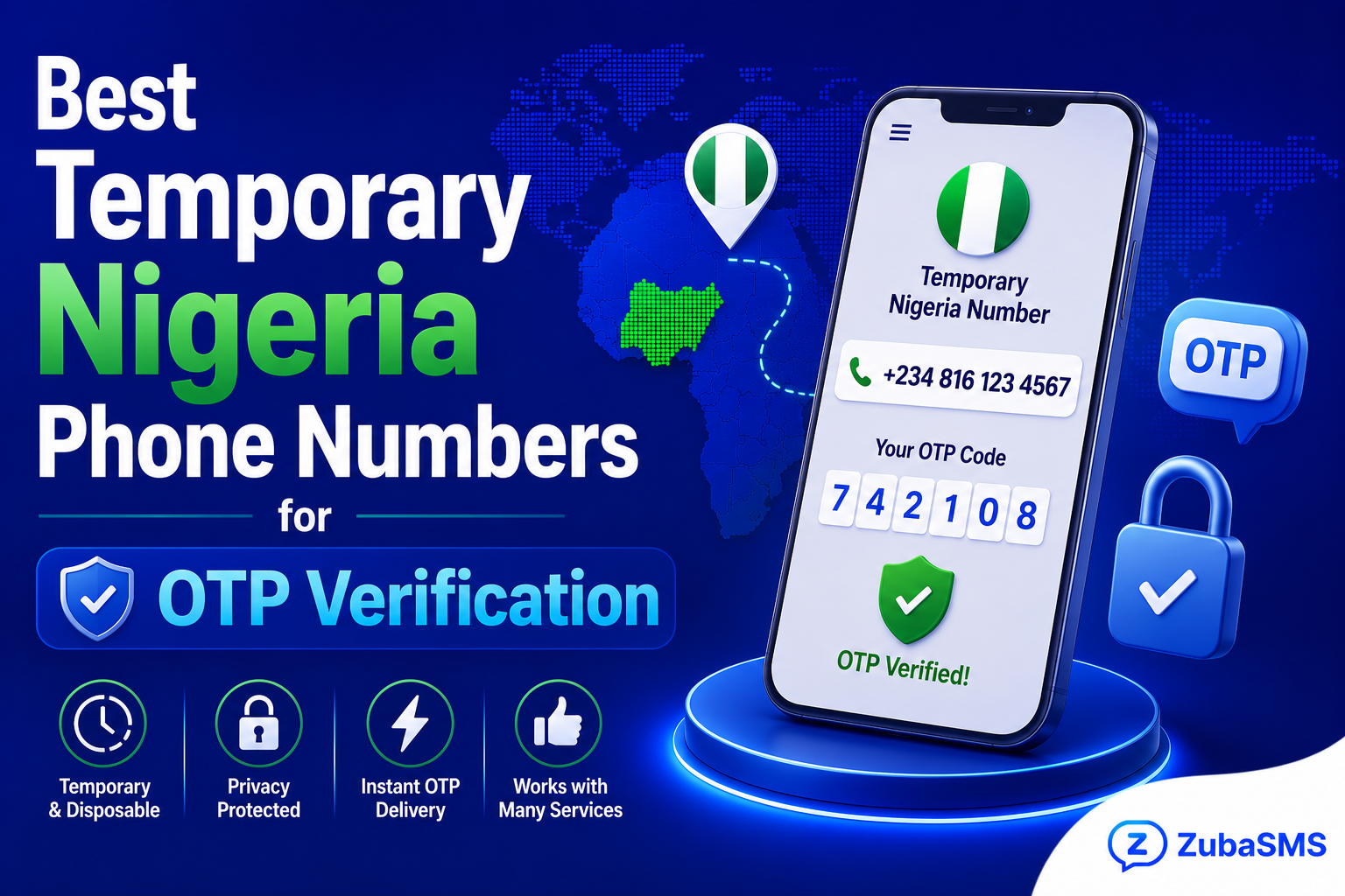 Comparison of temporary Nigeria phone numbers for OTP verification and online SMS verification.