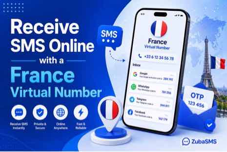 Receive SMS Online France with a virtual phone number
