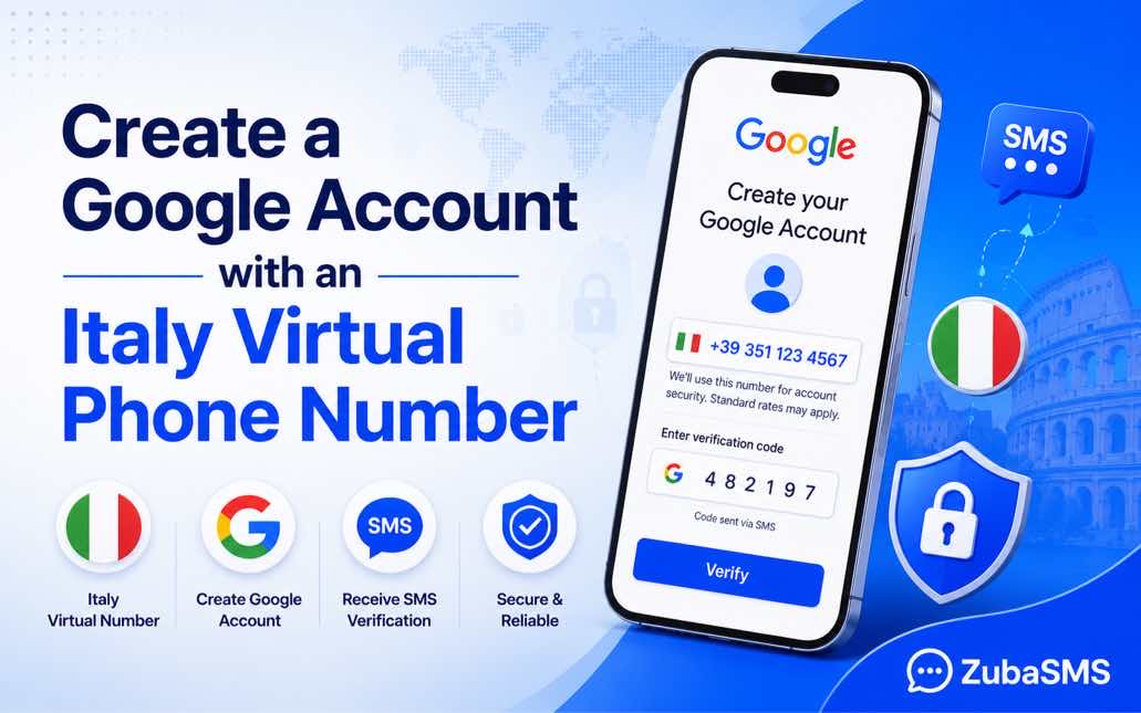 Italy virtual number for Google Account verification