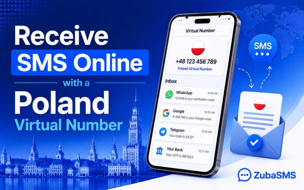 Receive SMS Online Poland with a virtual phone number