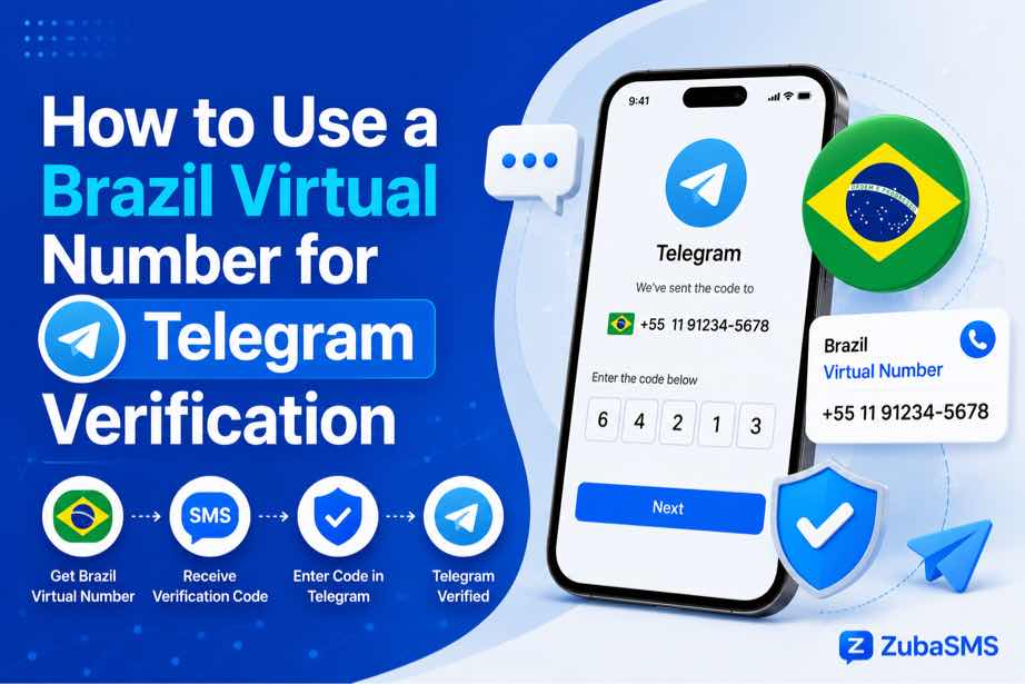 Use a Brazil virtual number for Telegram verification