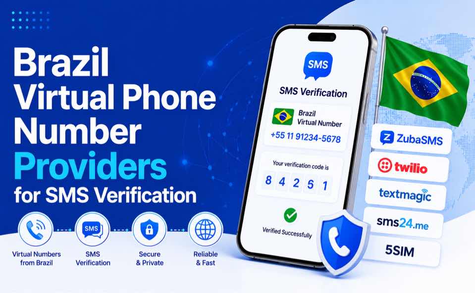 Brazil virtual phone number providers for SMS verification