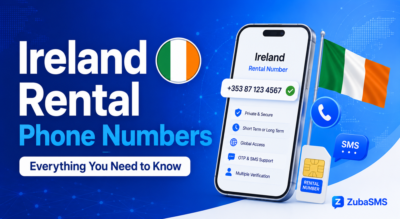 Ireland Rental Phone Number guide for virtual calls and SMS