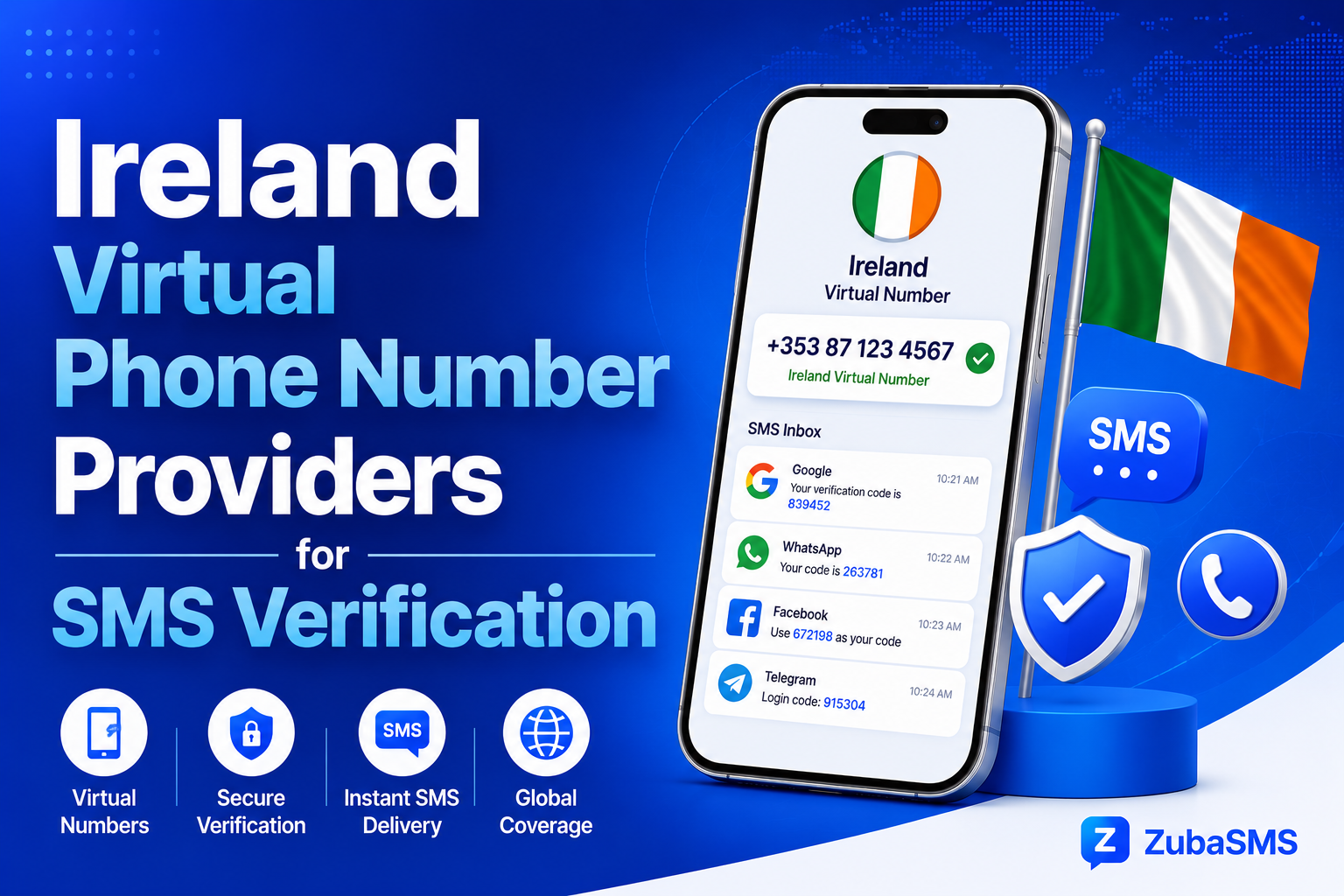 Ireland Virtual Phone Number Providers for SMS Verification