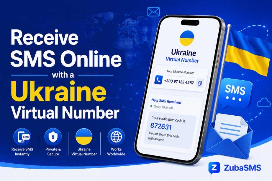 Receive SMS online Ukraine with a virtual phone number