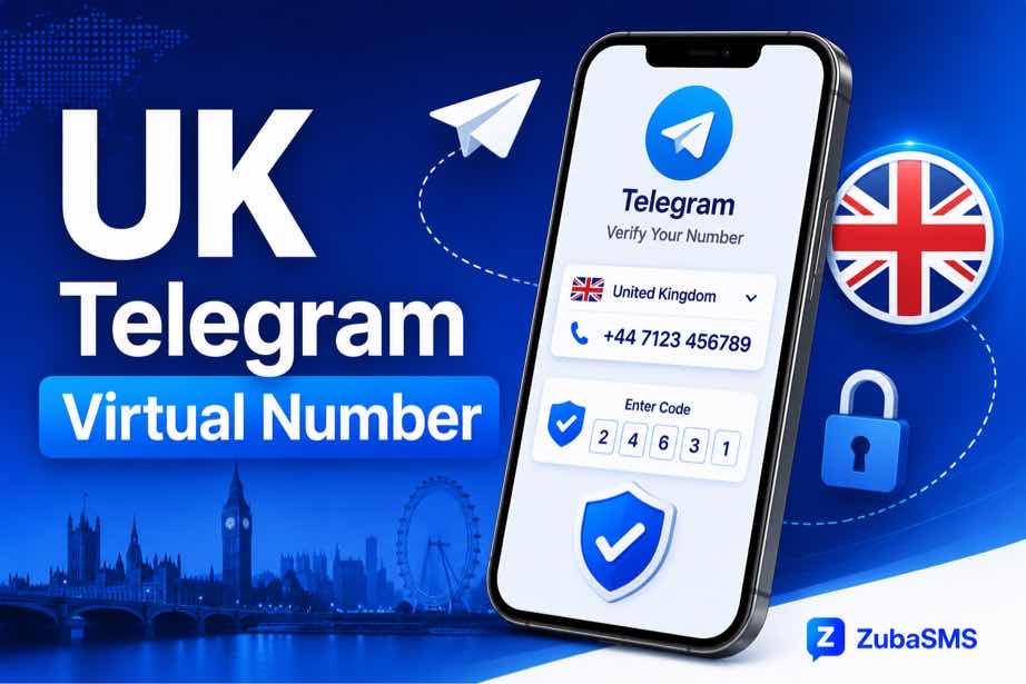 UK Telegram virtual number for SMS and online communication