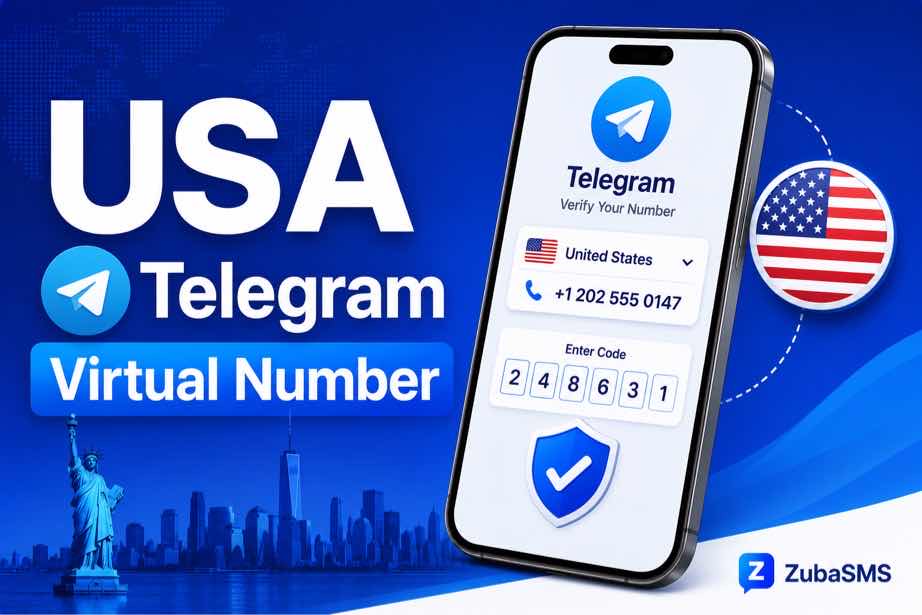 USA Telegram virtual number for SMS and online communication