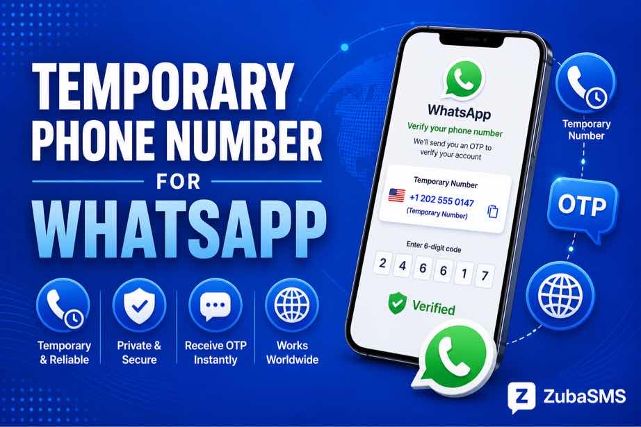 Temporary phone number for WhatsApp for SMS verification and communication
