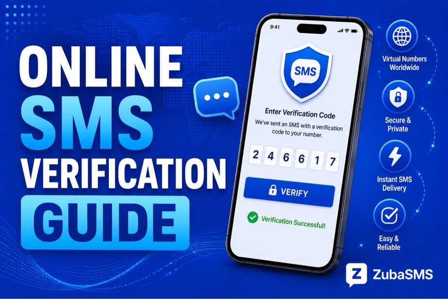 Online SMS verification using virtual phone numbers