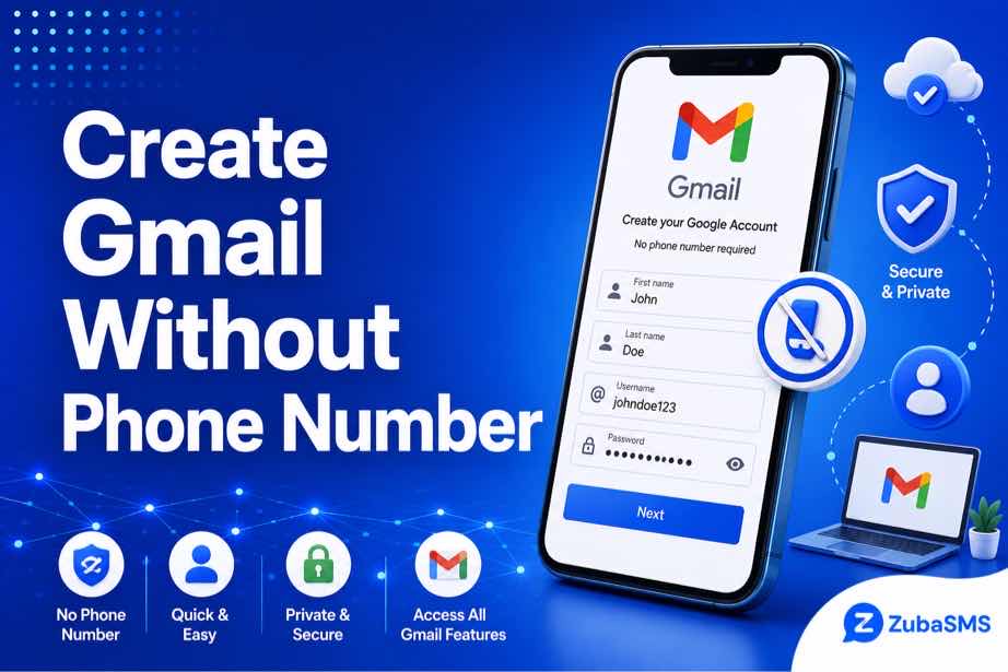 Create Gmail without phone number