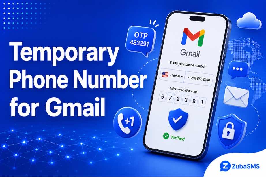 Temporary phone number for Gmail