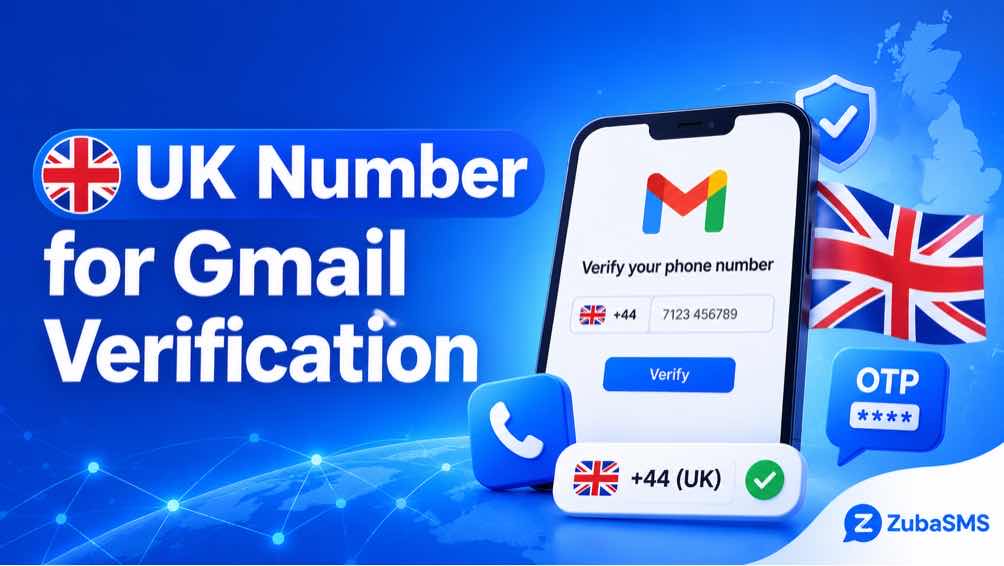 UK Gmail virtual number