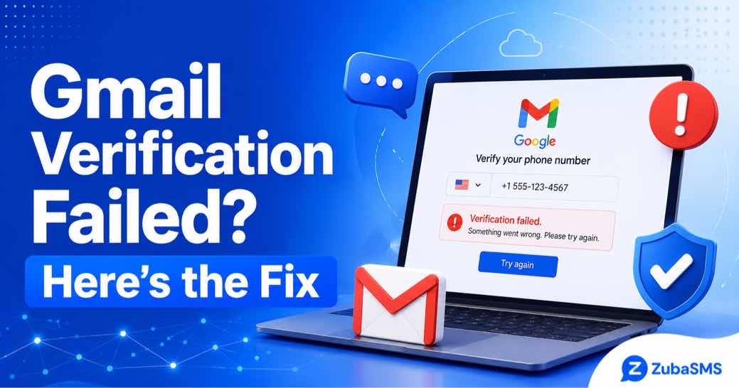 Gmail verification failed