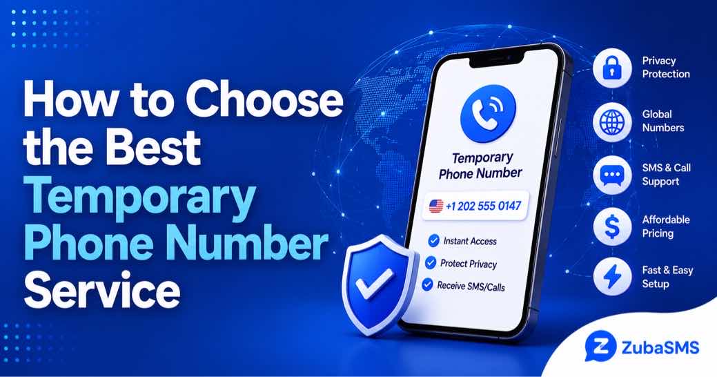 Temporary phone number service