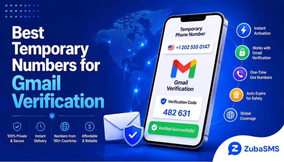 Temporary phone number for Gmail