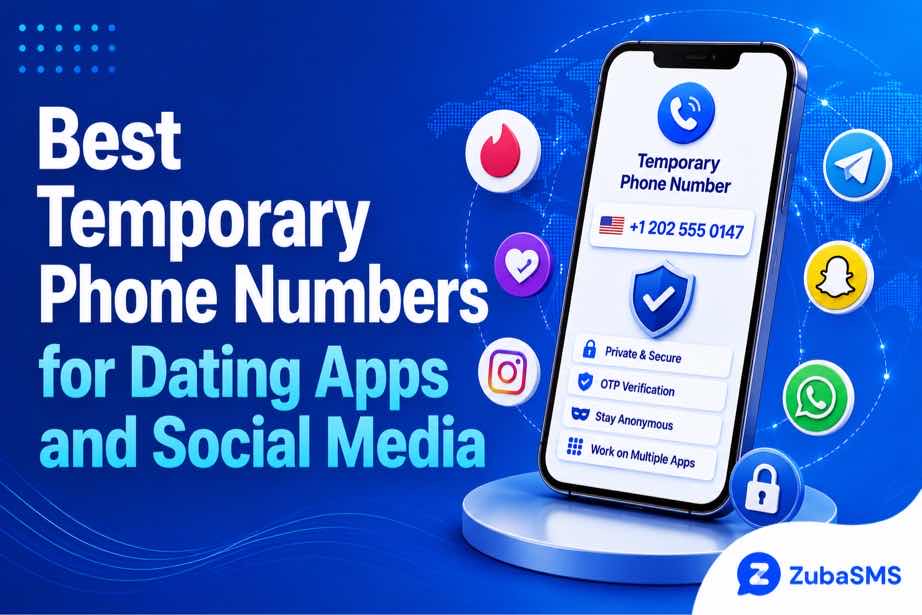 Temporary phone number for social media privacy