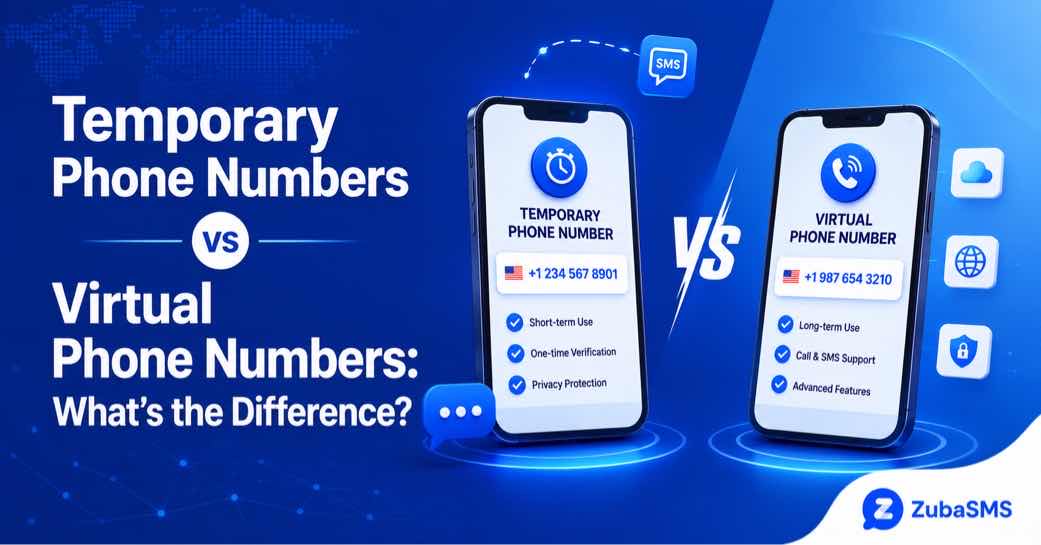 Temporary phone number vs virtual phone number comparison