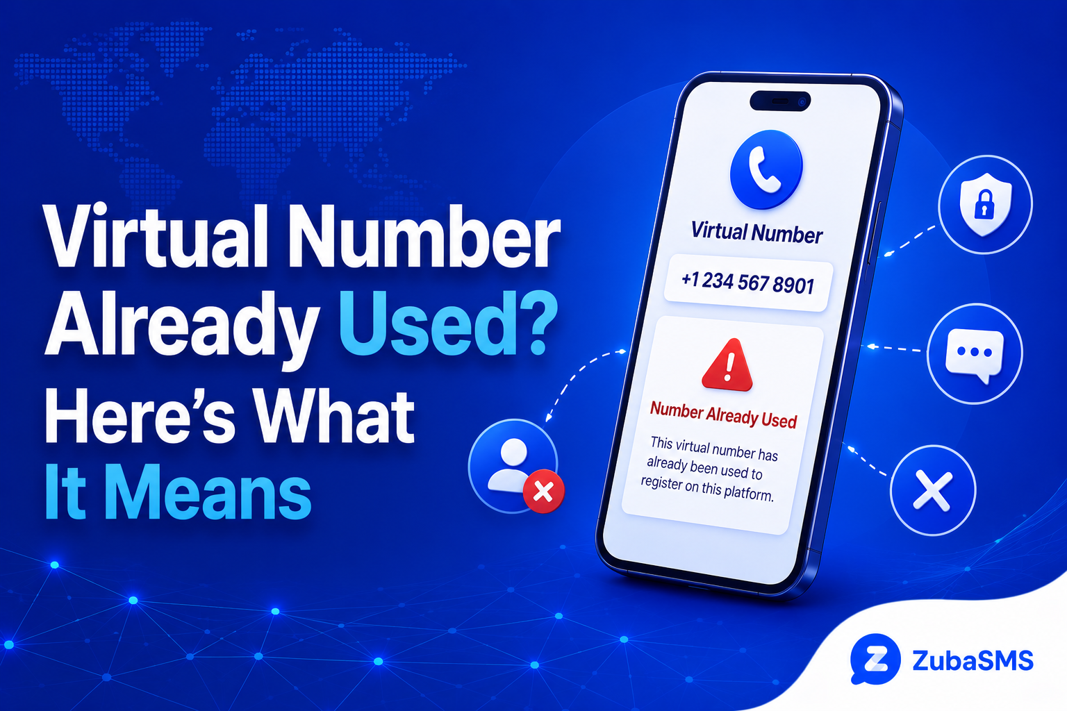 Virtual number already used error during SMS verification