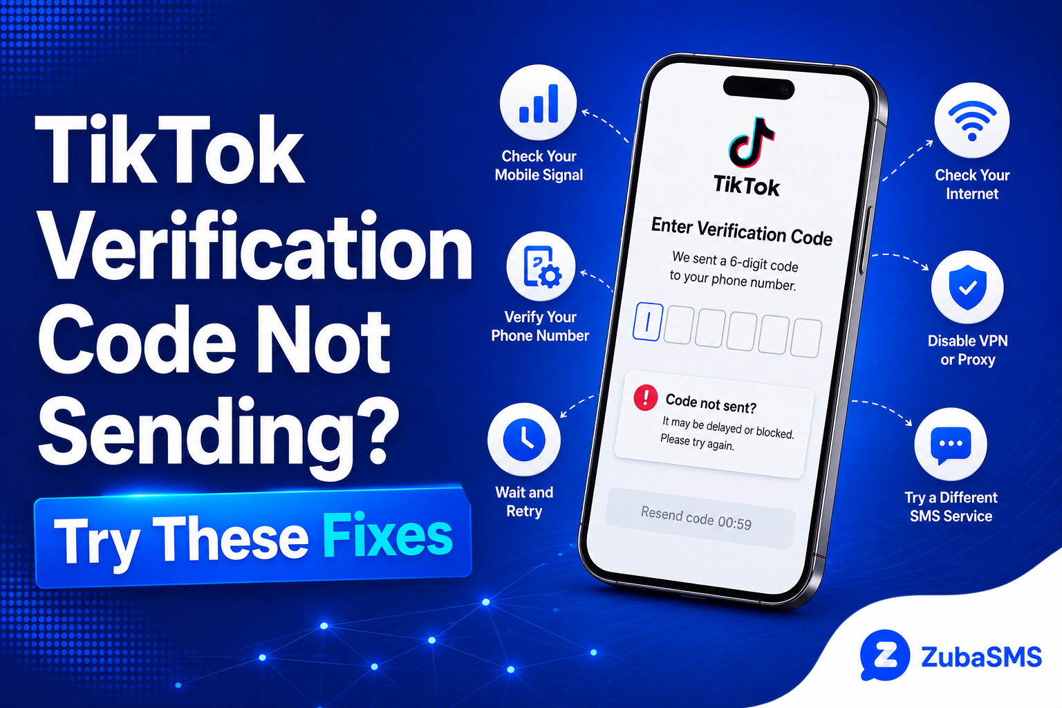 TikTok verification code not received
