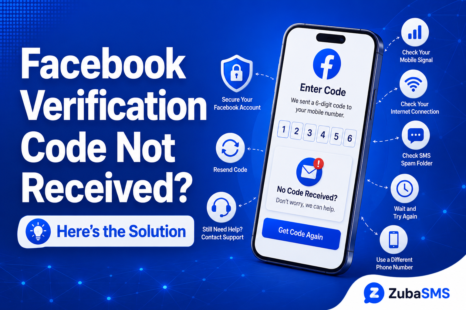 Facebook verification code not received