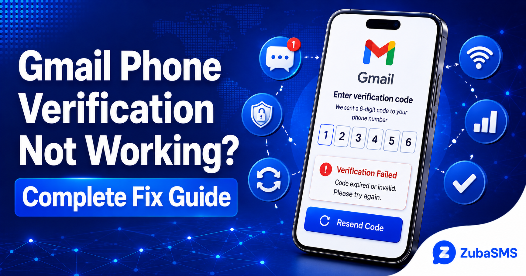 Gmail phone verification not working