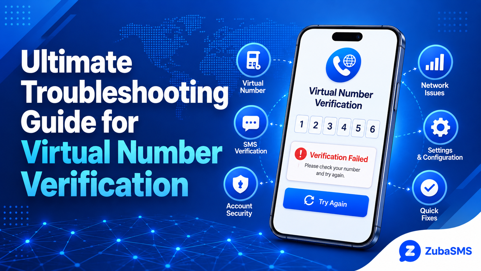 Virtual number troubleshooting for SMS verification problems