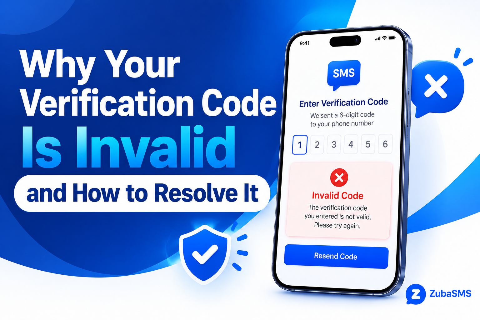 Invalid verification code error and how to fix OTP problems